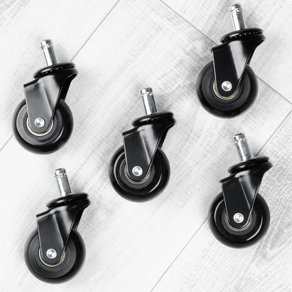 Rubber chair wheels 5 cm / 11 mm 5 pcs.