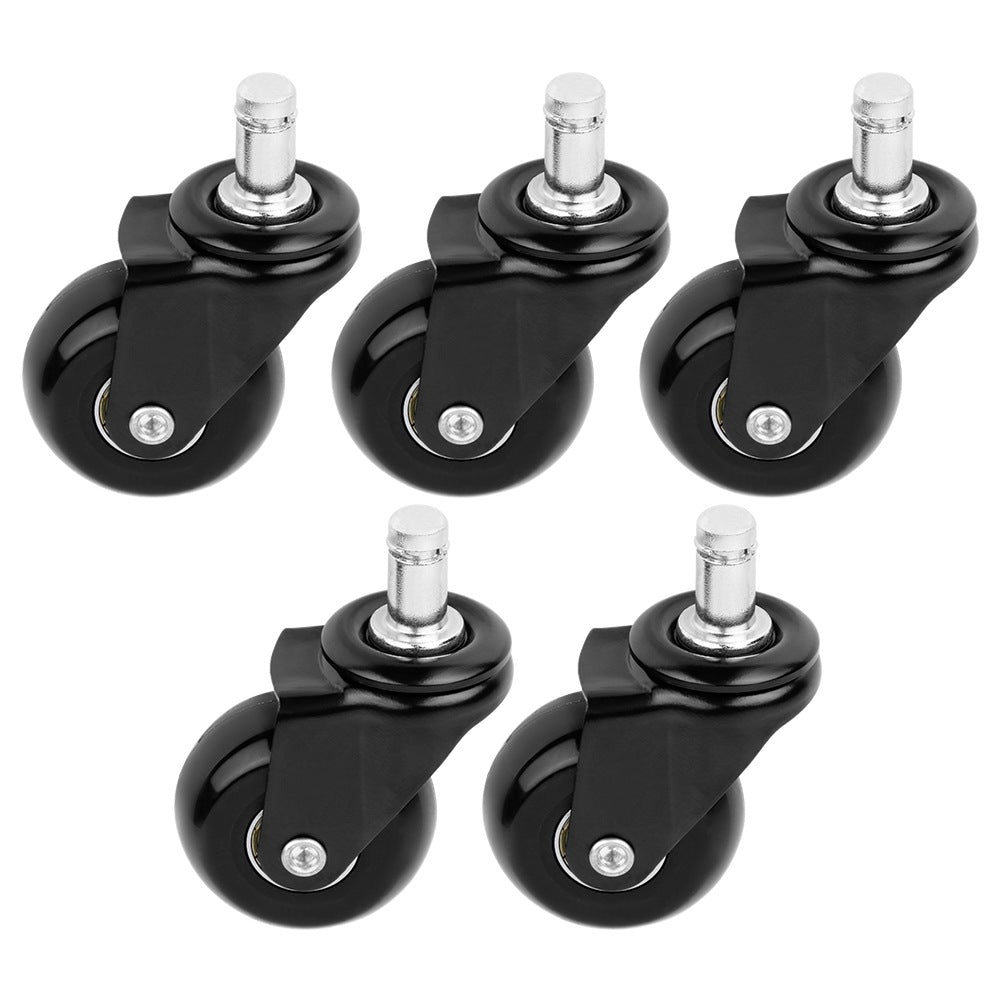 Rubber chair wheels 5 cm / 11 mm 5 pcs.