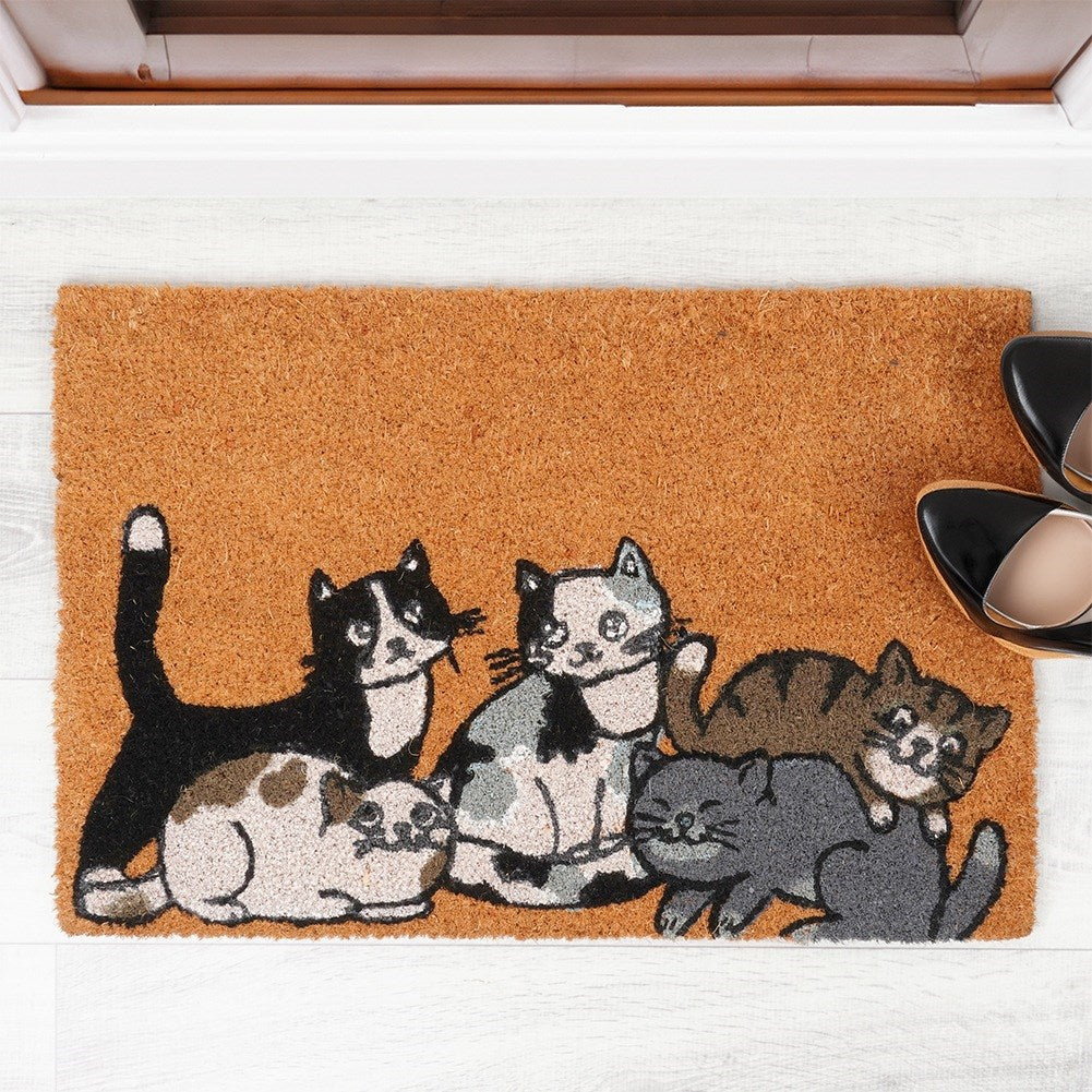 Rubberized coconut fiber doormat 60x40 cm