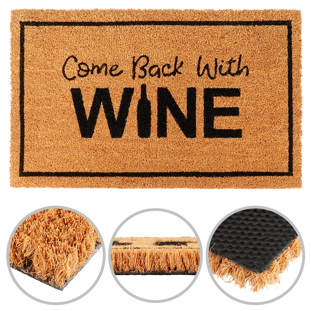 Rubberized coconut fiber doormat 75x45 cm