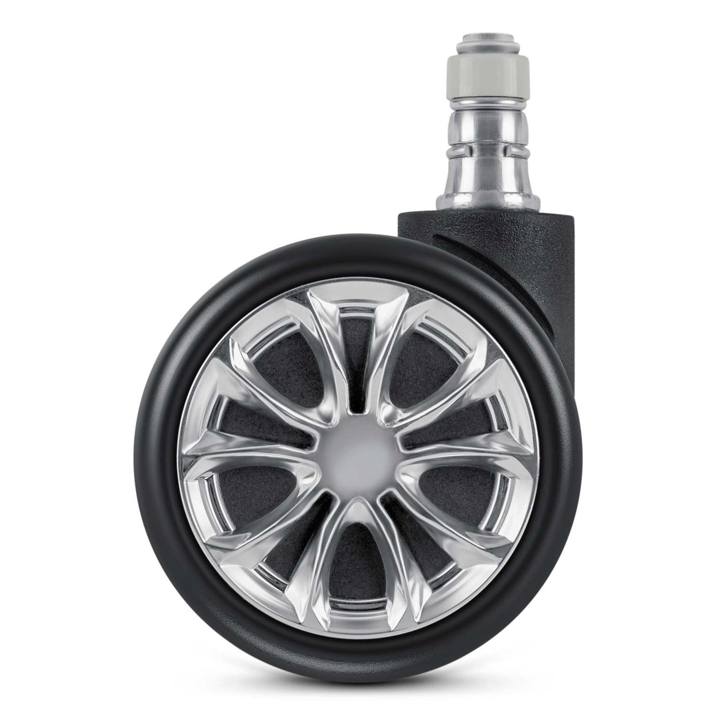 Rubberized wheels for black Sofotel armchairs, 5 pcs