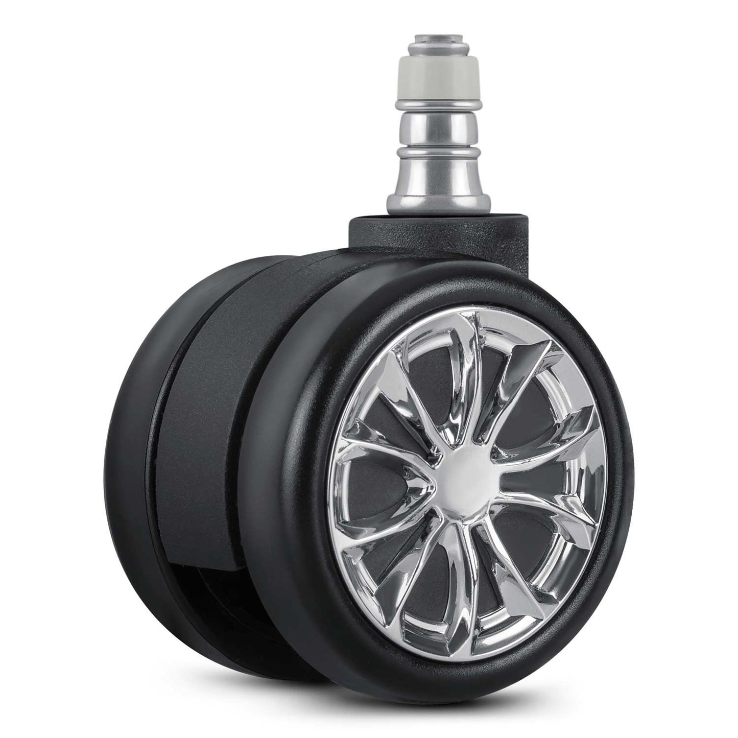 Rubberized wheels for black Sofotel armchairs, 5 pcs