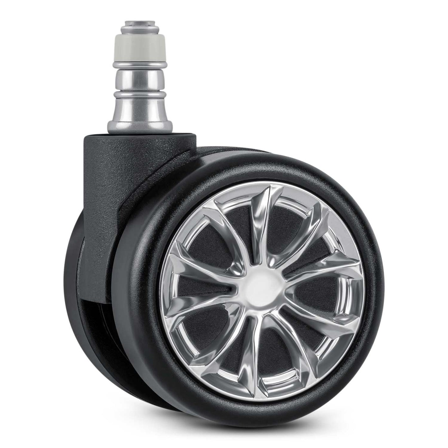 Rubberized wheels for black Sofotel armchairs, 5 pcs