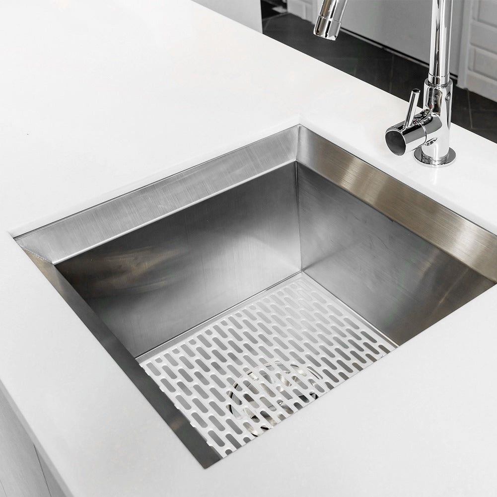 Rubber sink mat white 33x28 cm