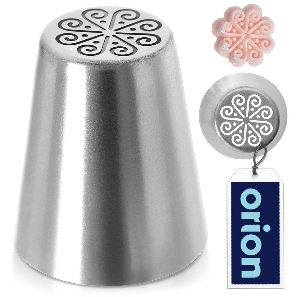 Russian steel flower decoration nozzle