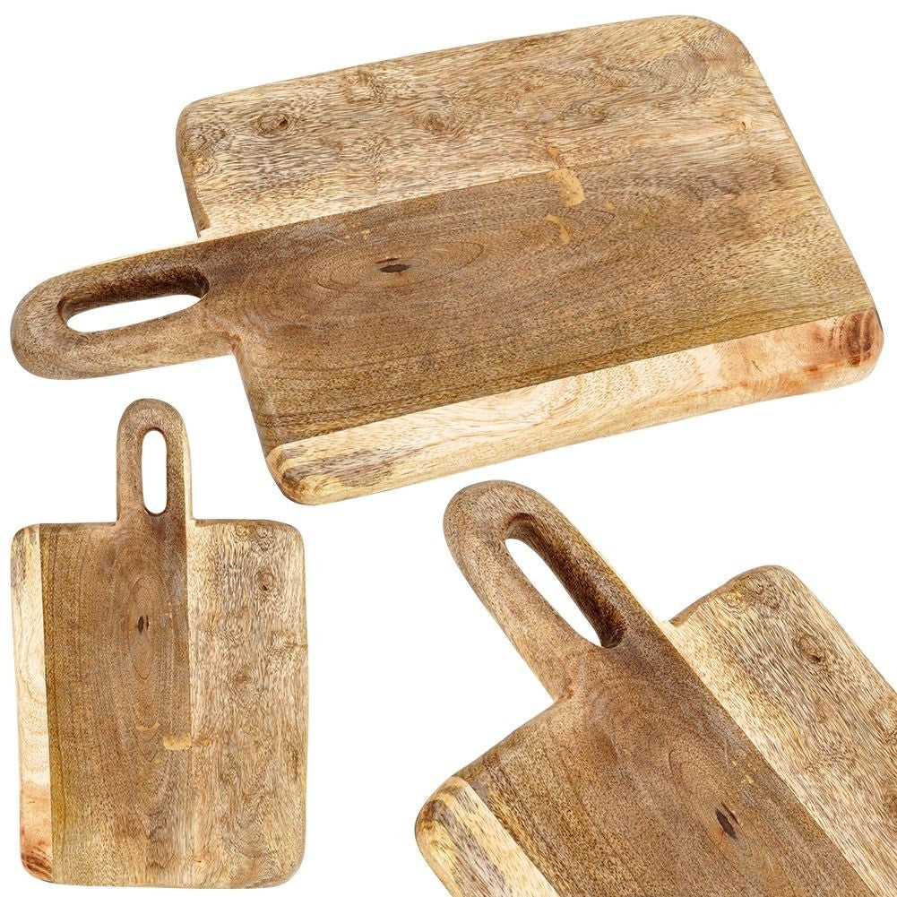 Rustic Kitchen Board in Mango Wood - For Cutting and Serving