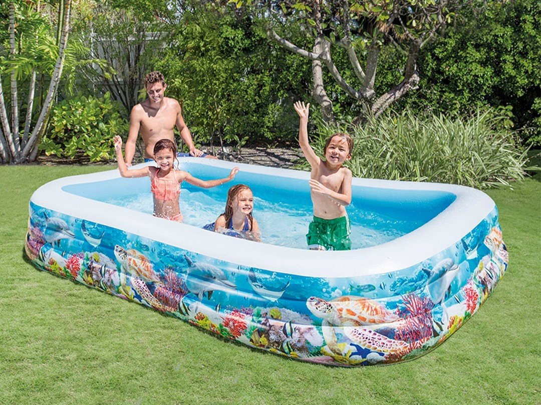 Rybki inflatable pool 305 x 183 x 56 cm INTEX 58485