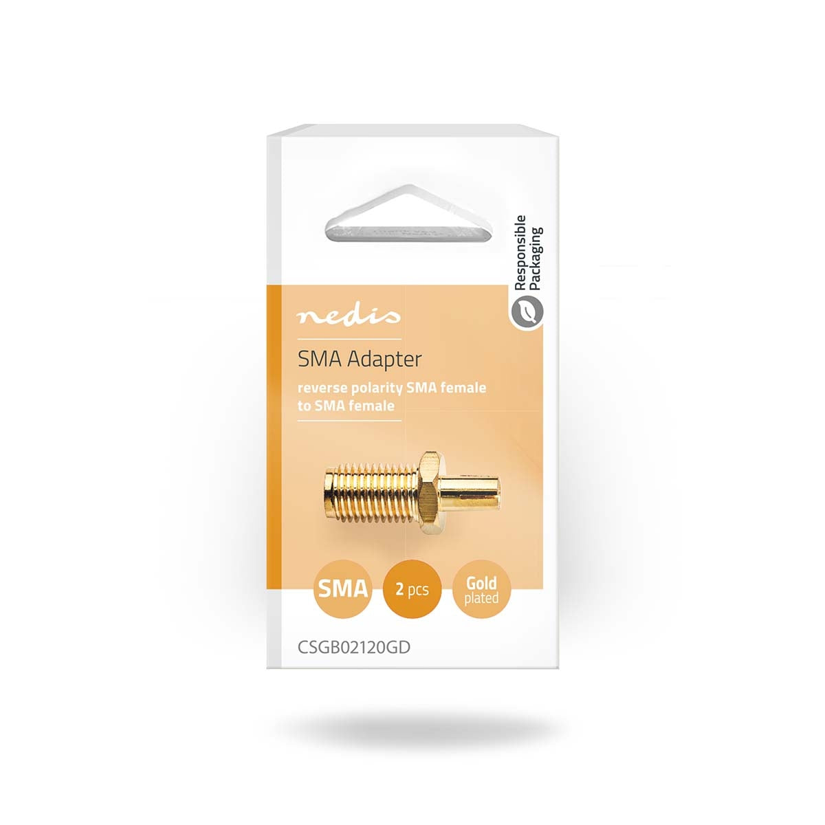 SMA Adapter | SMA Female | TS9 | Gold Plated | 50 Ohm | Straight | Copper | Gold | 2 pcs | Box