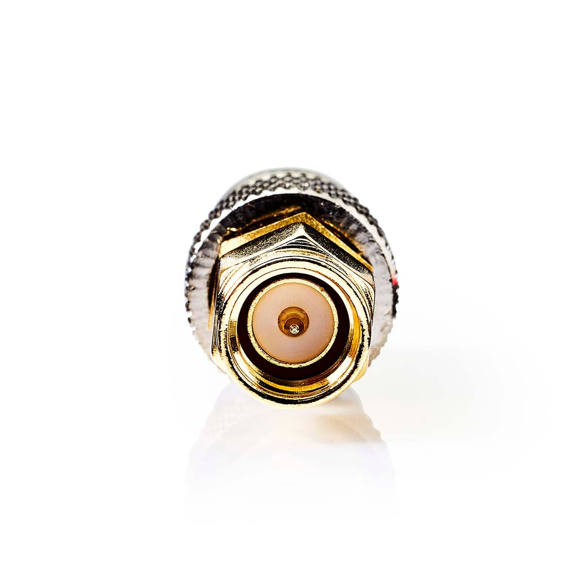 SMA Adapter | SMA Male | BNC Female | Gold Plated | 50 Ohm | Straight | Copper | Gold | 2 pcs | Box