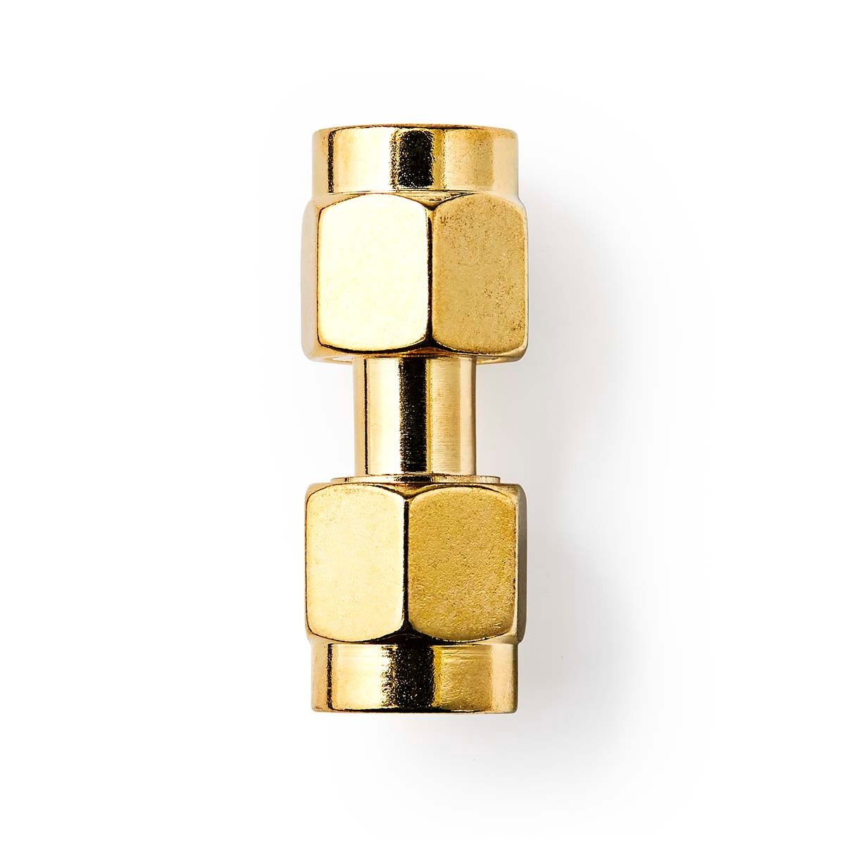 SMA Adapter | SMA Male | SMA Male | Gold Plated | 50 Ohm | Straight | Copper | Gold | 2 pcs. | Box