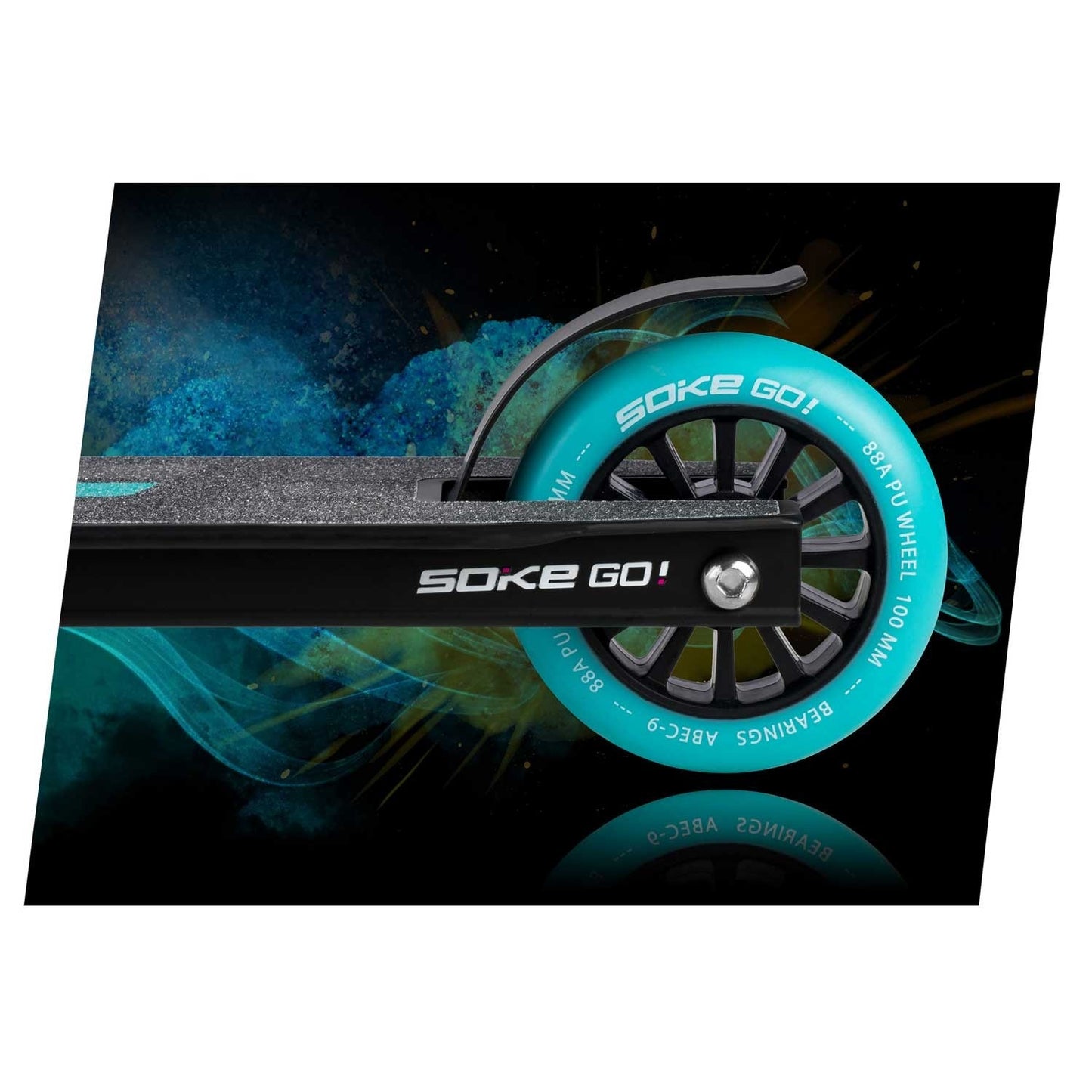SOKE GO! Stunt Scooter Yellow Blue