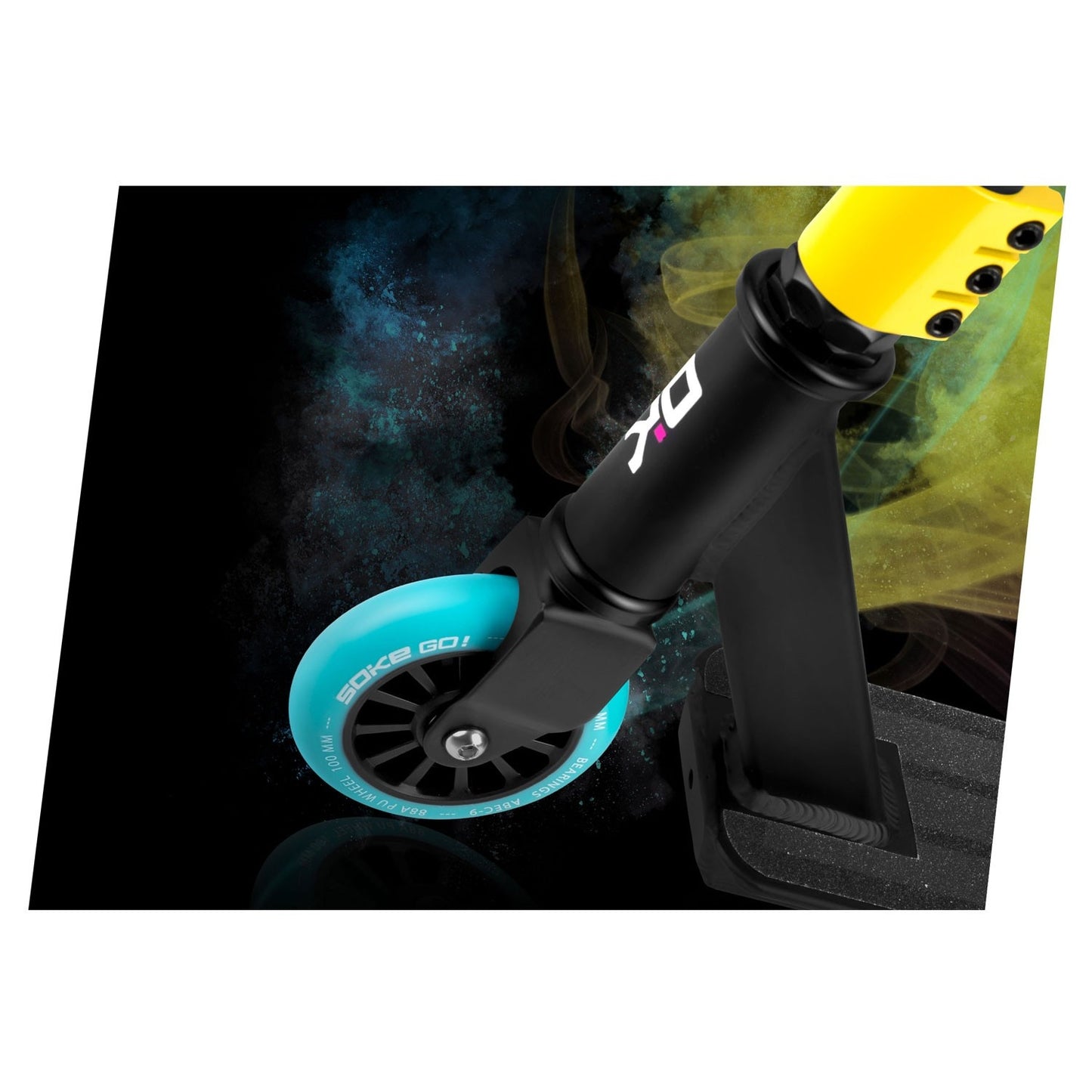 SOKE GO! Stunt Scooter Yellow Blue