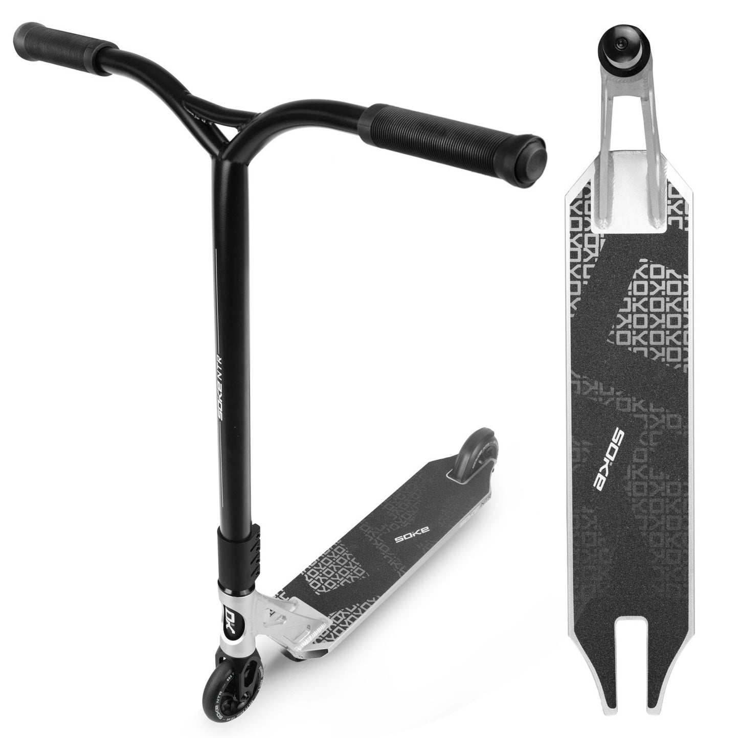 SOKE NTR Silver Stunt Scooter