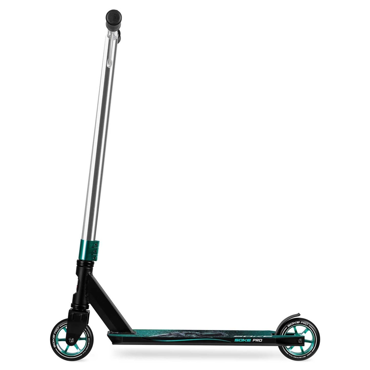 SOKE PRO Stunt Scooter Silver-Turquoise