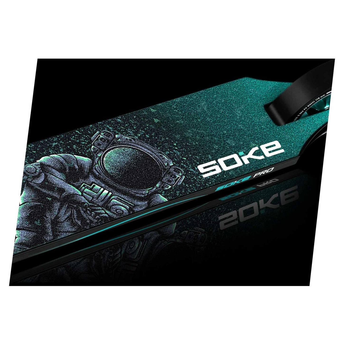 SOKE PRO Stunt Scooter Silver-Turquoise