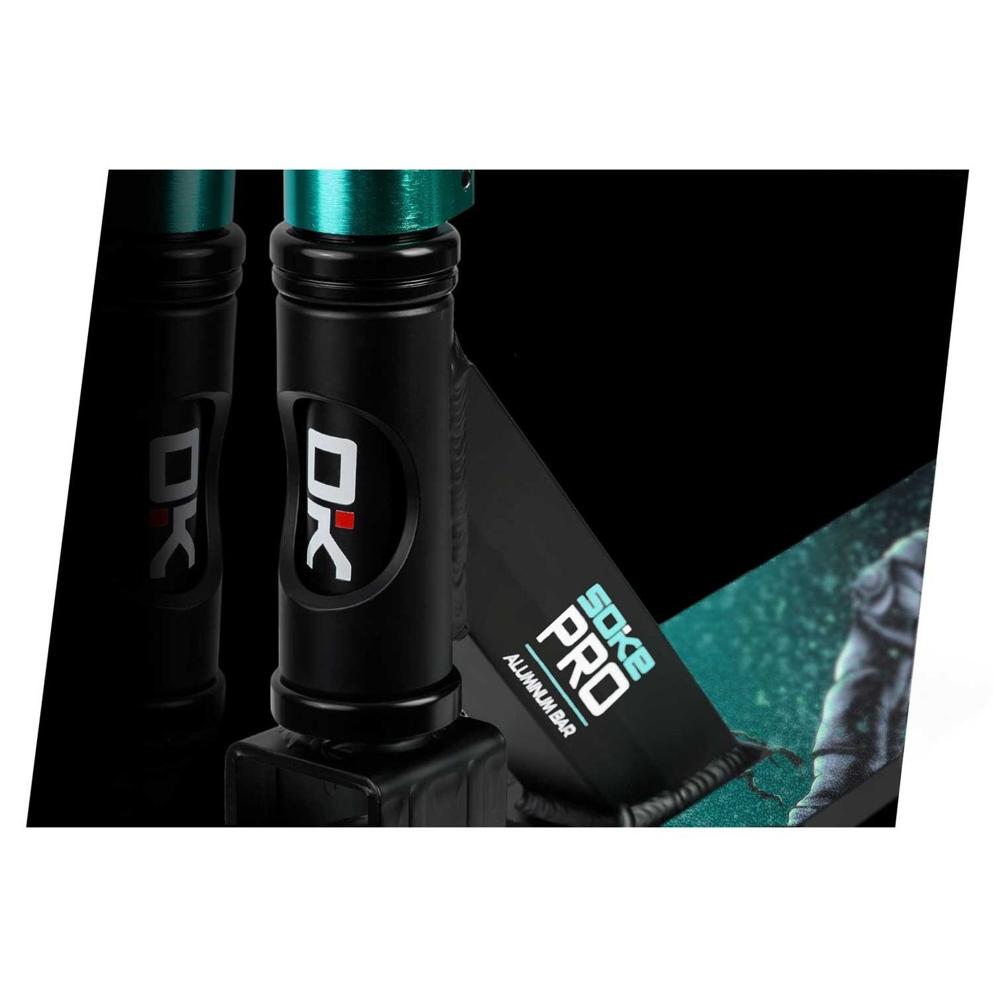 SOKE PRO Stunt Scooter Silver-Turquoise