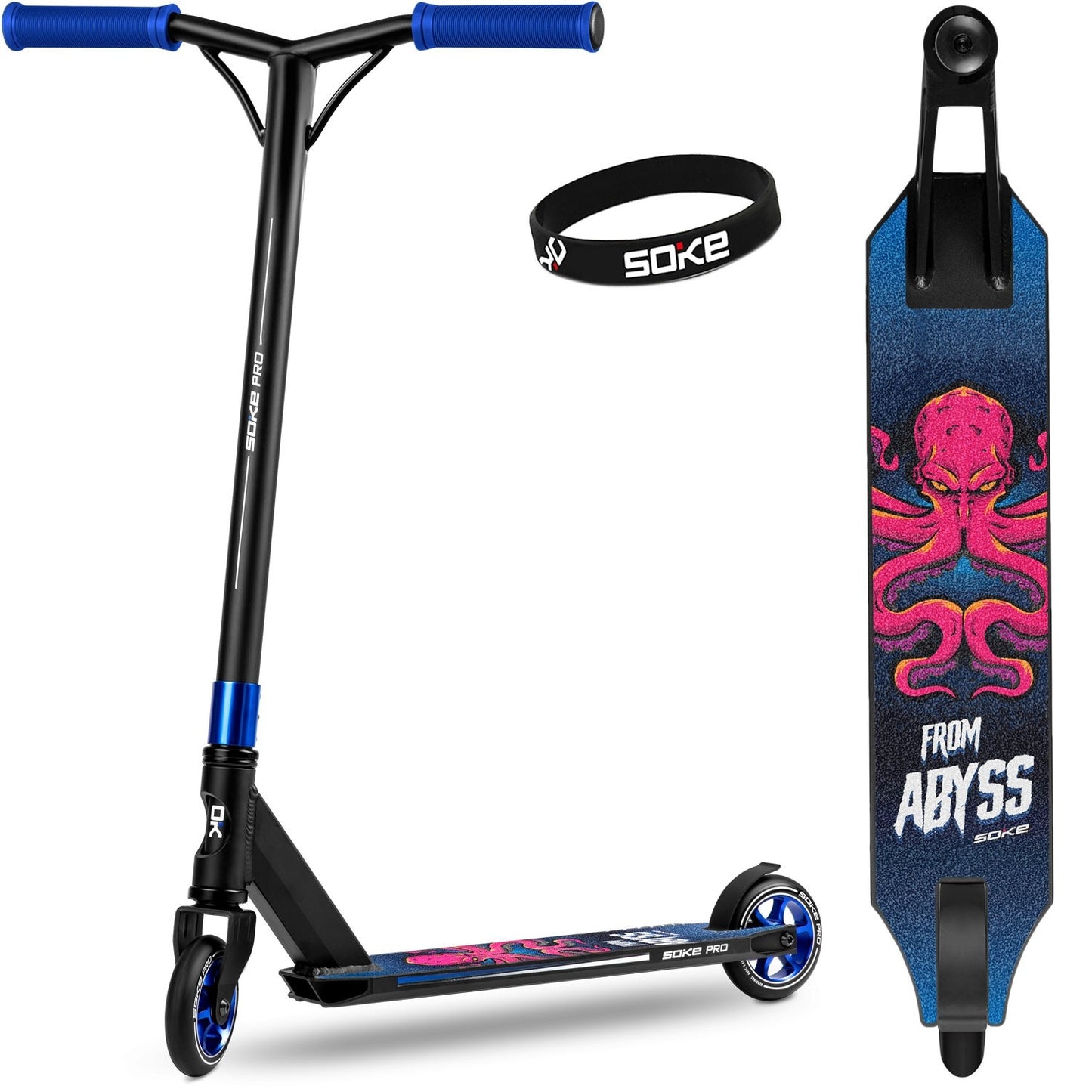 SOKE PRO blue stunt scooter