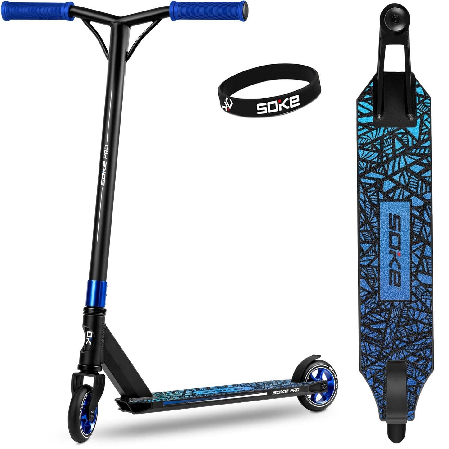 SOKE PRO blue stunt scooter