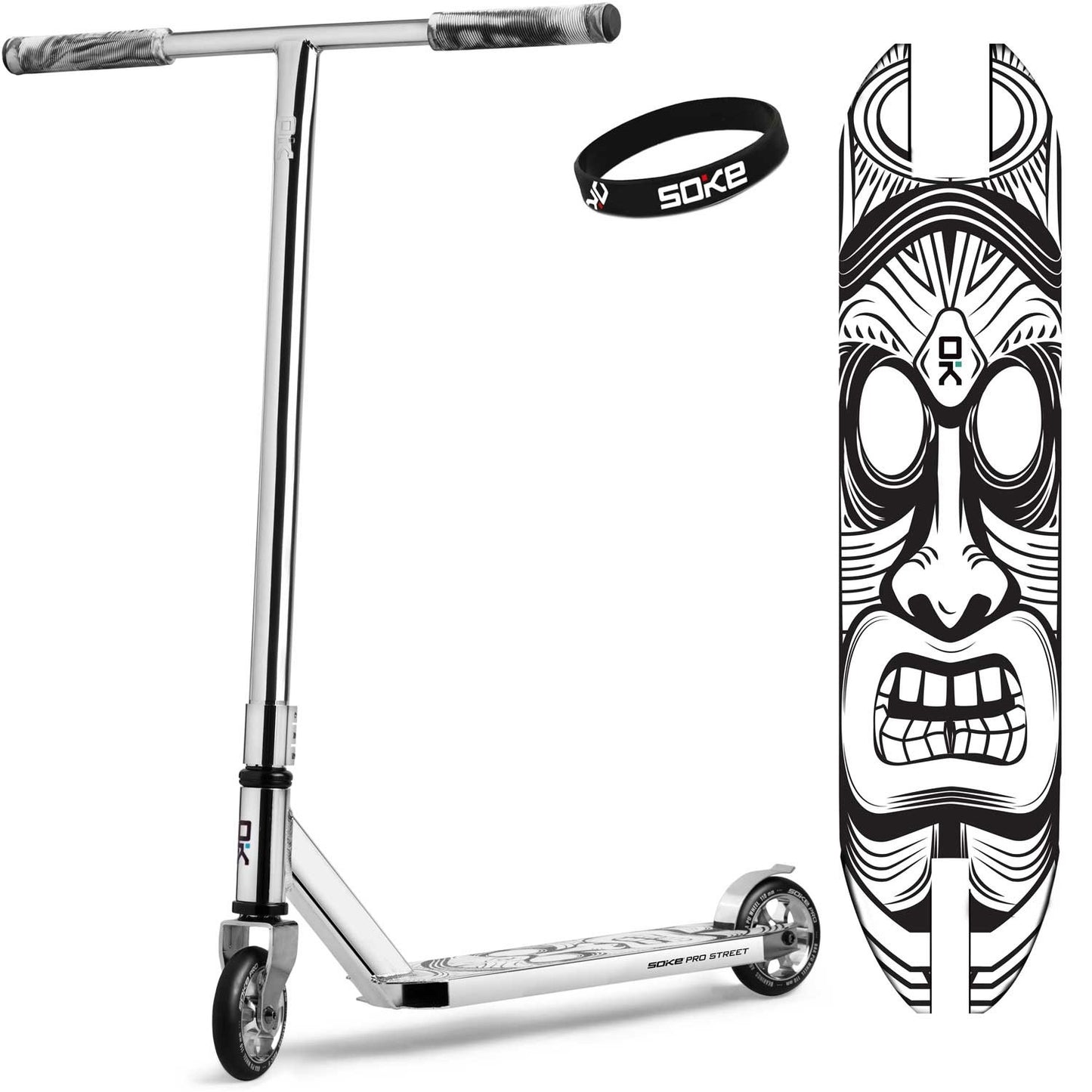 SOKE PRO street silver stunt scooter