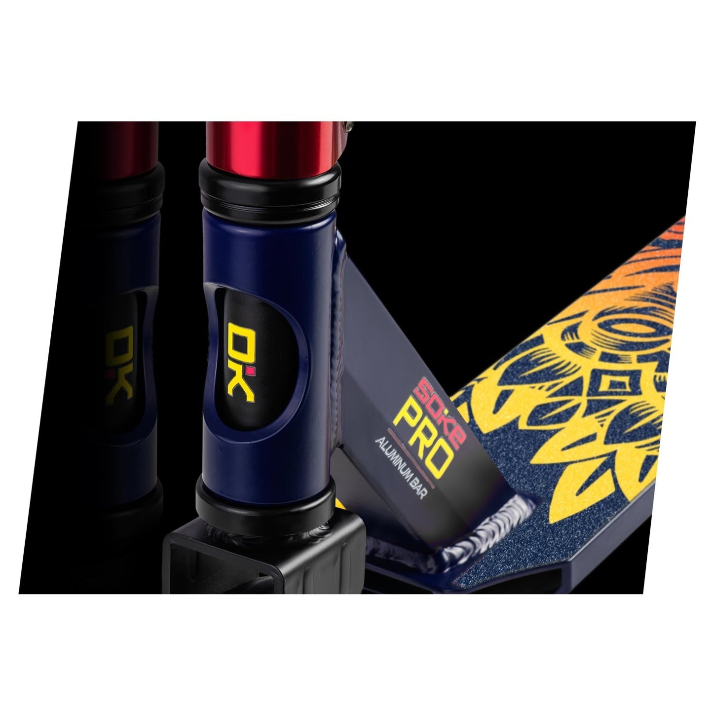 SOKE PRO stunt scooter navy blue and red