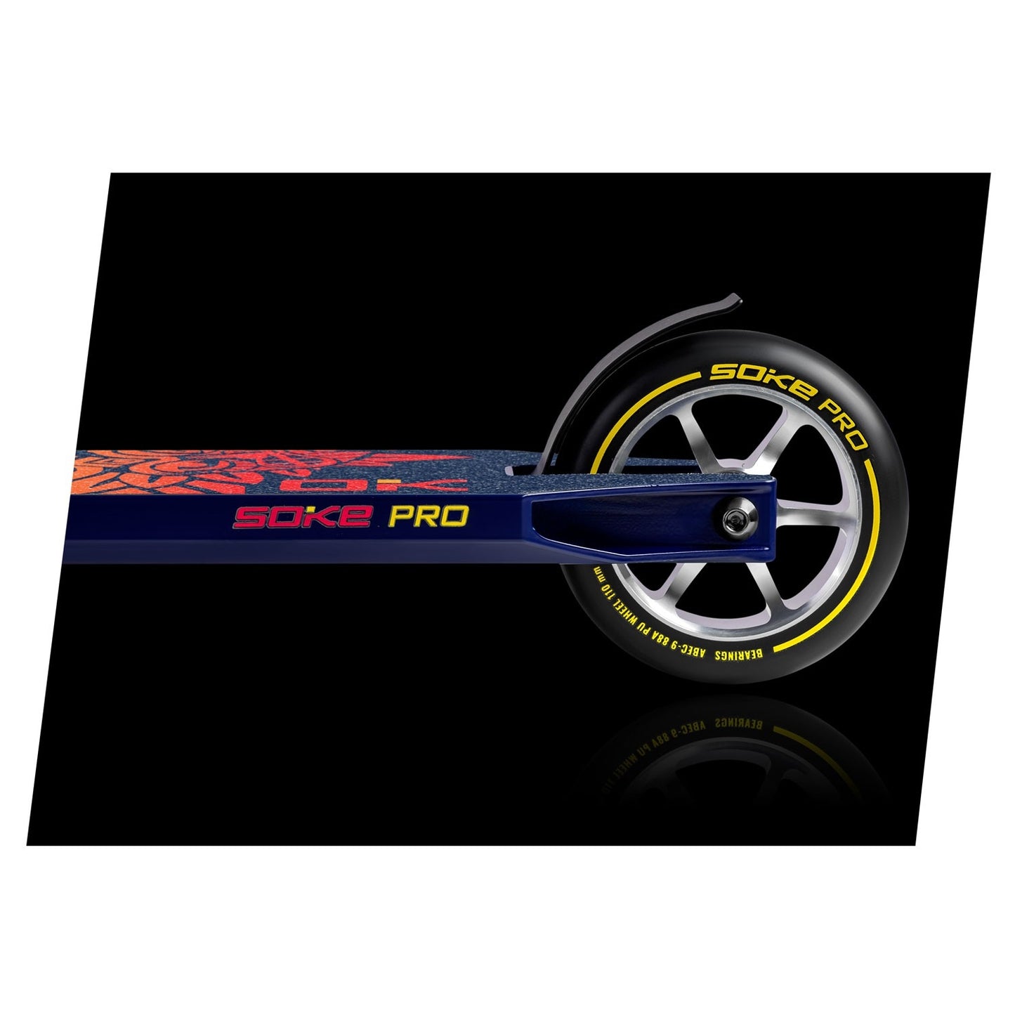 SOKE PRO stunt scooter navy blue and red