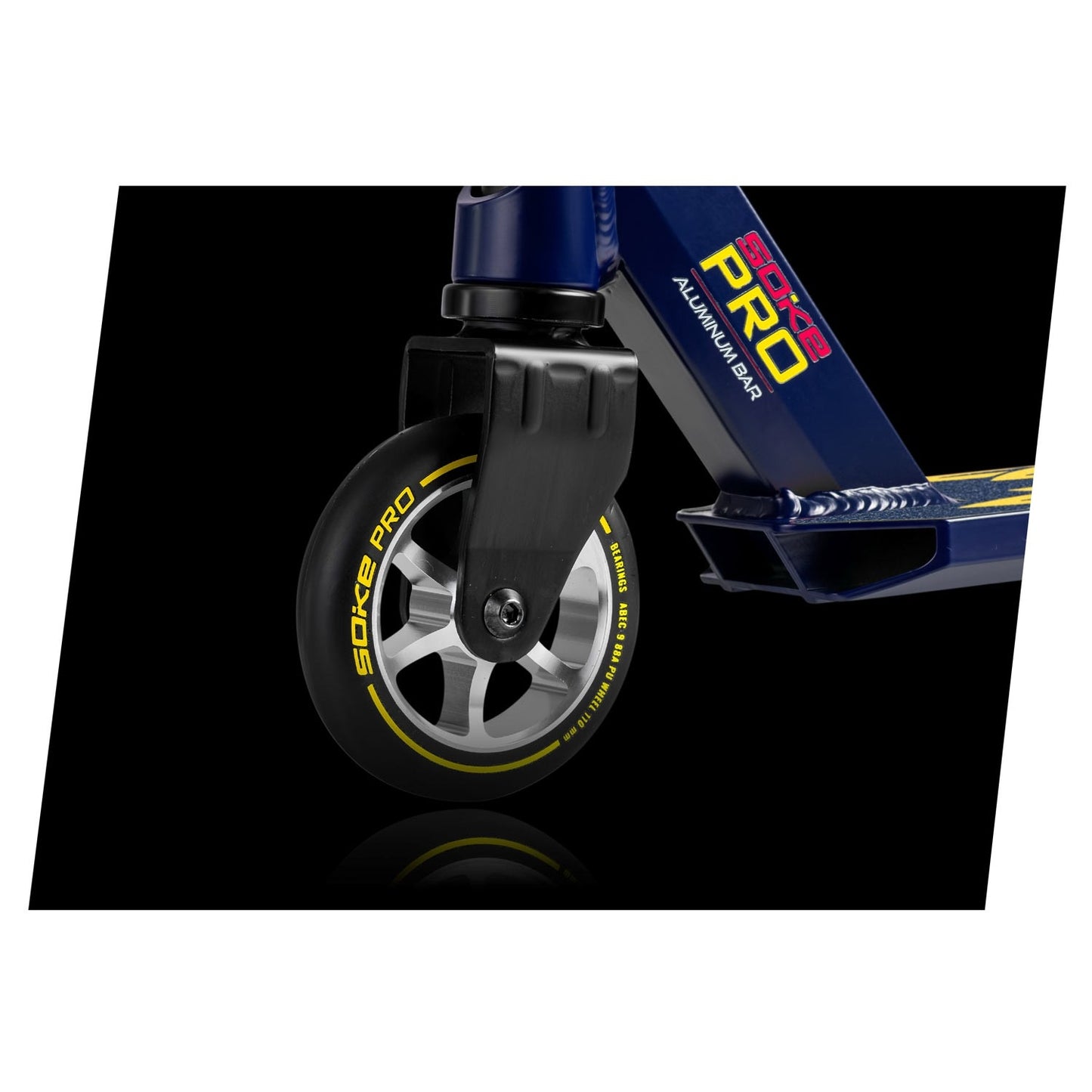 SOKE PRO stunt scooter navy blue and red