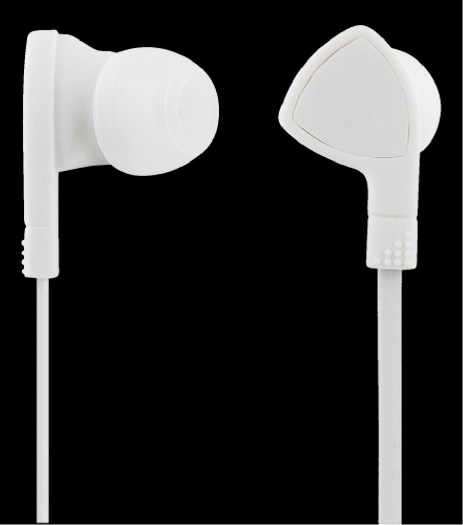 STREETZ In-Ear Headphones with Microphone, 3.5mm - White