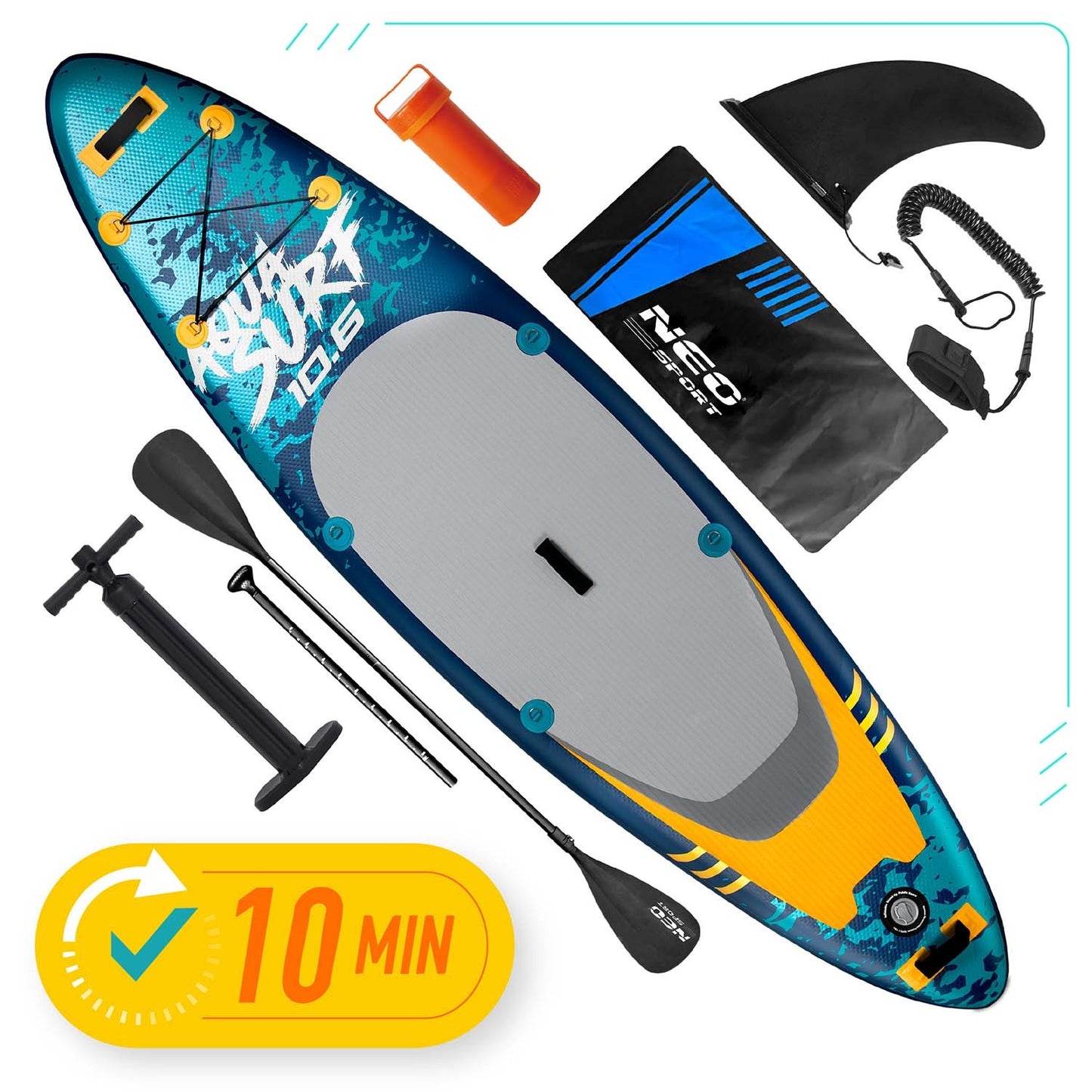 SUP Board 320 x 81 x 15 cm, Neo-Sport Material