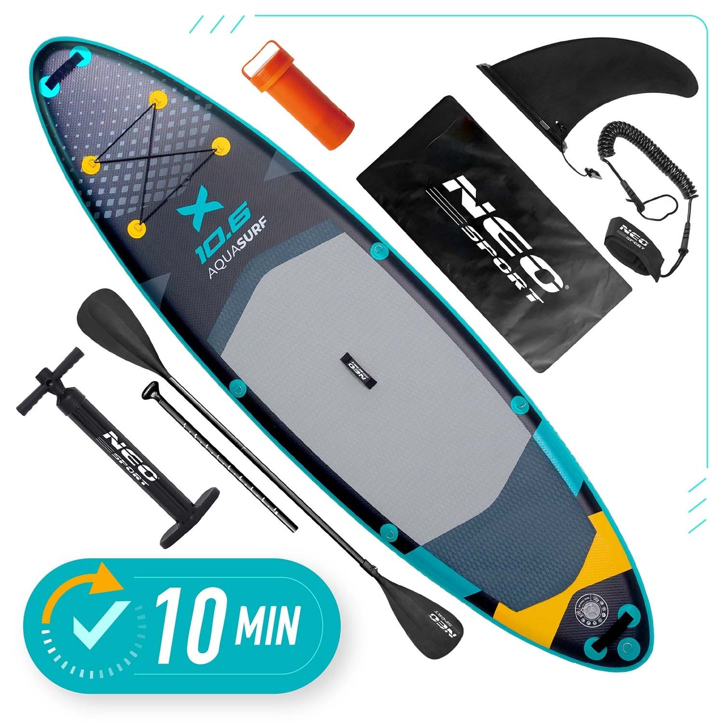 SUP Board 320 x 84 x 15 cm, Neo-Sport Design