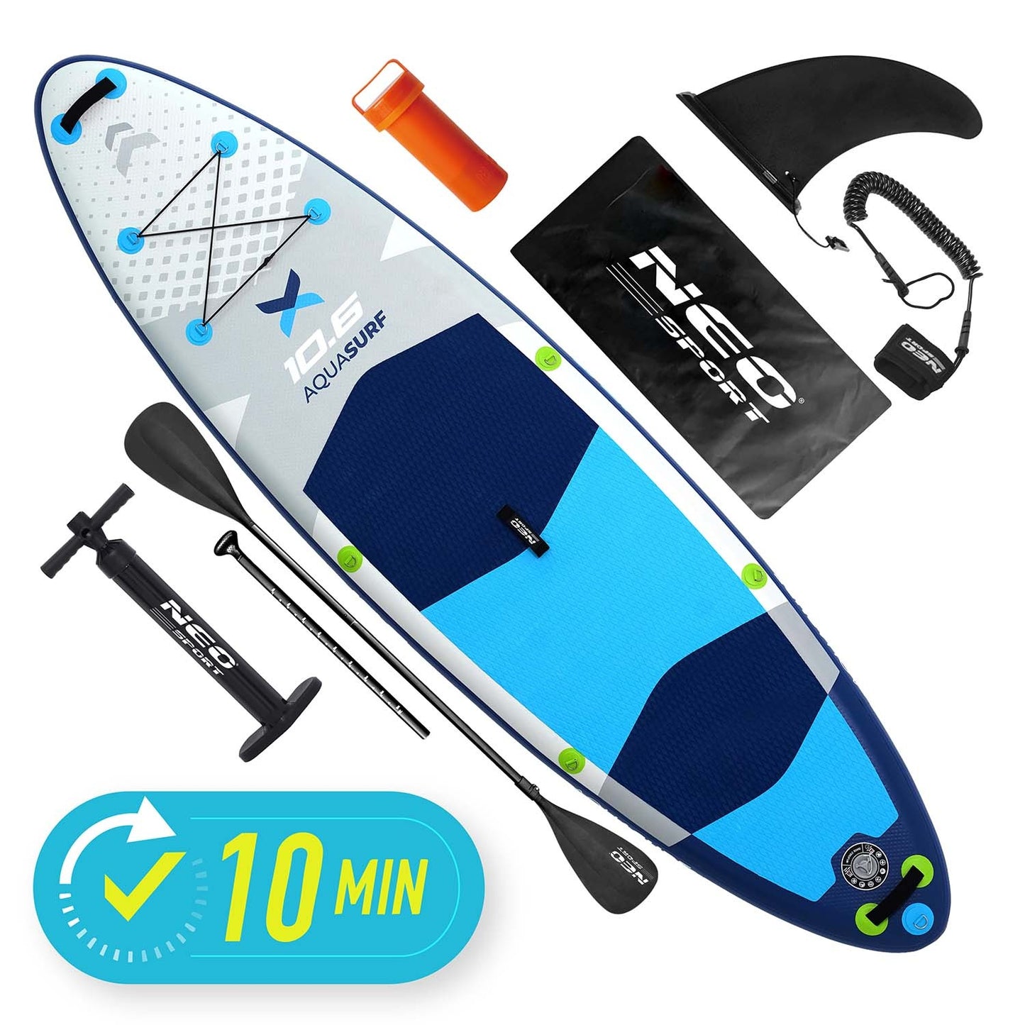 SUP Board 320 x 84 x 15 cm, Neo-Sport Material