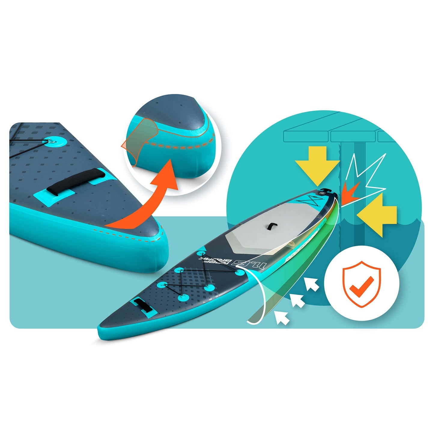 SUP Board, 350x81x15 cm, Neo-Sport Material