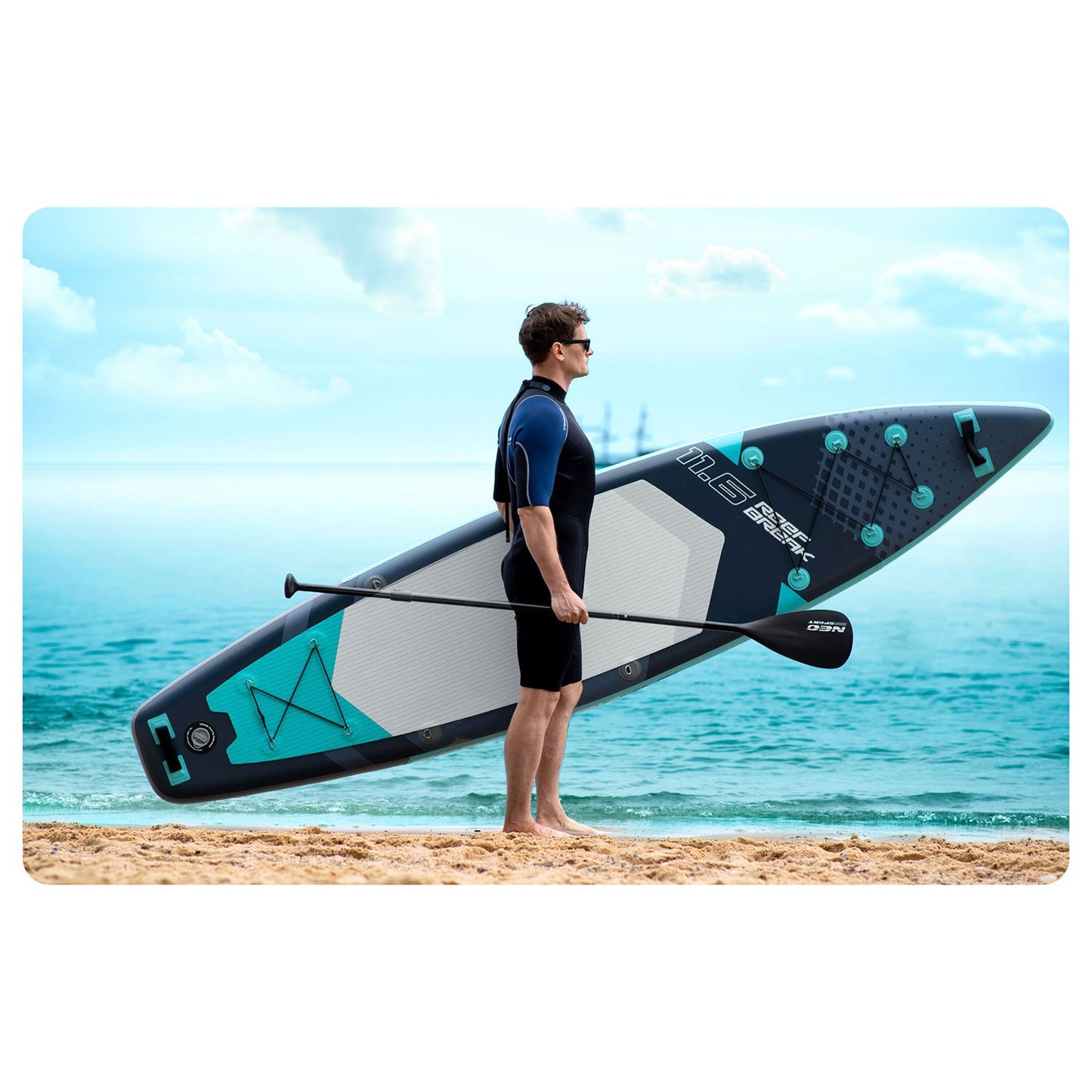 SUP Board, 350x81x15 cm, Neo-Sport Material