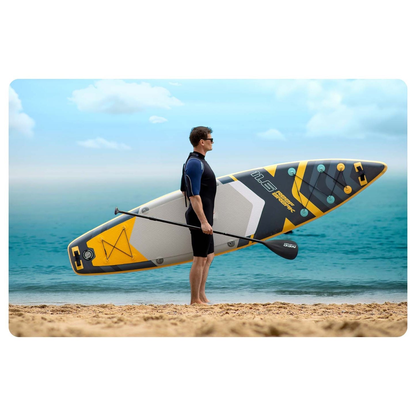 SUP Board, 350 x 81 x 15 cm, Neo-Sport Material