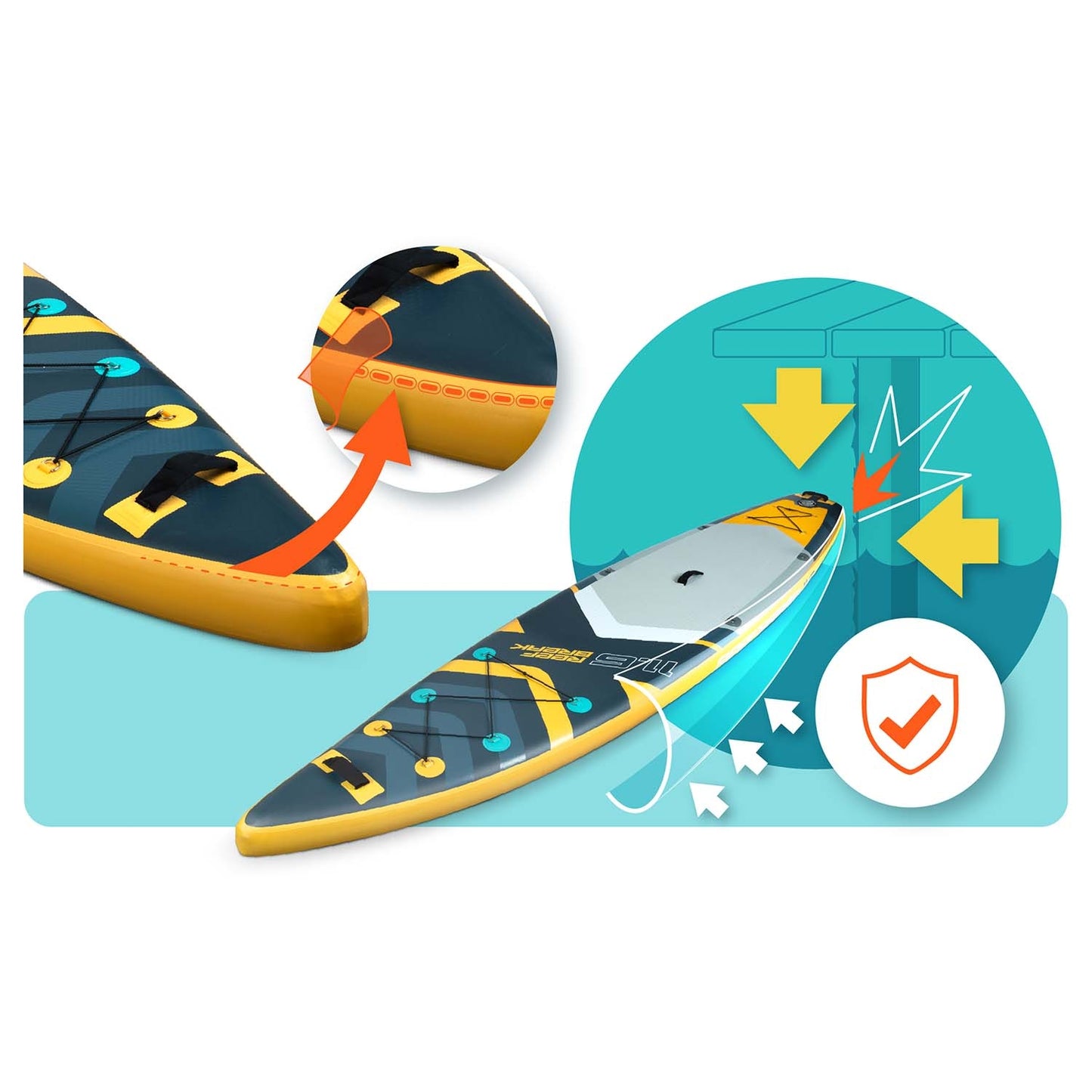 SUP Board, 350 x 81 x 15 cm, Neo-Sport Material