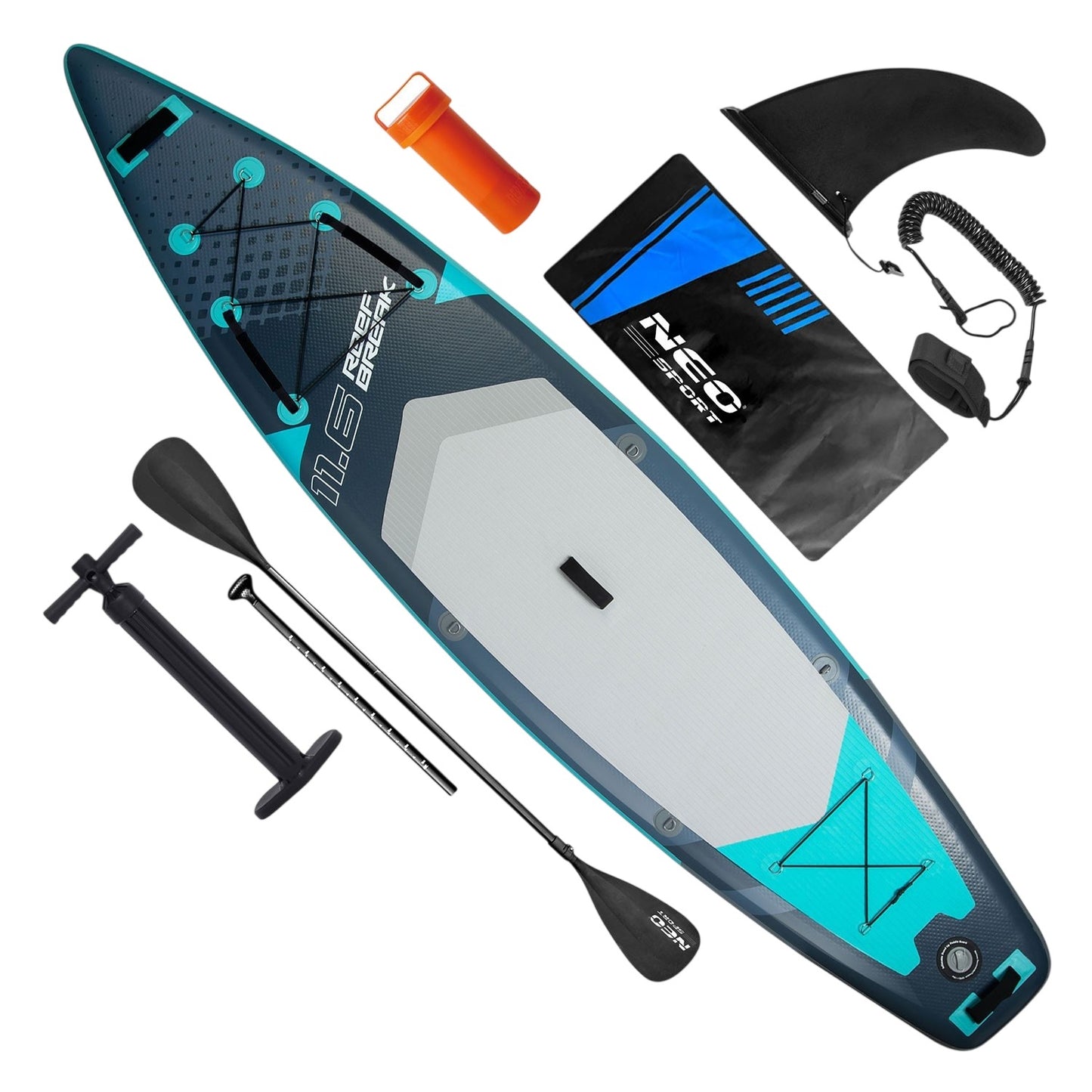 SUP Board, 350x81x15 cm, Neo-Sport Material