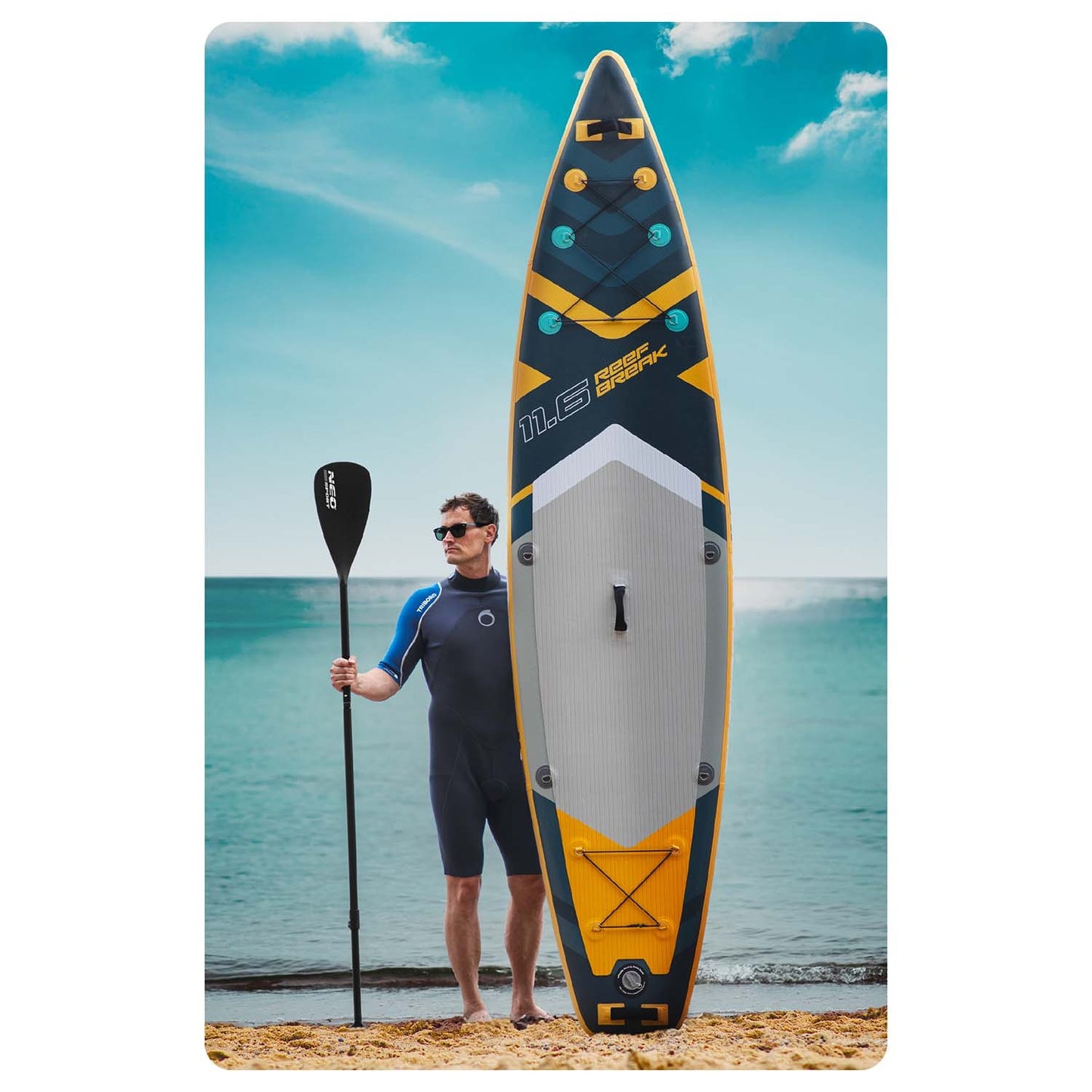 SUP Board, 350 x 81 x 15 cm, Neo-Sport Material