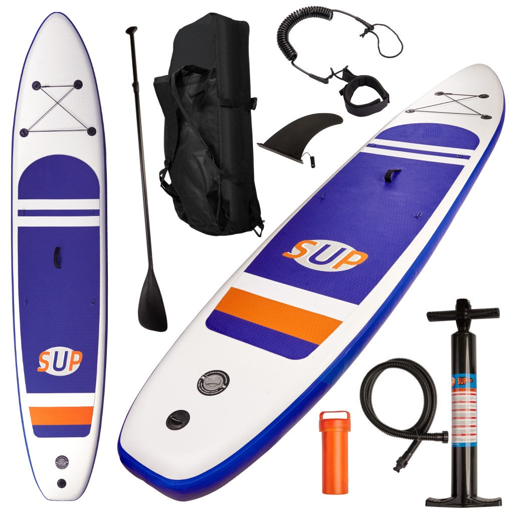 SUP Inflatable board with accessories navy blue 380cm