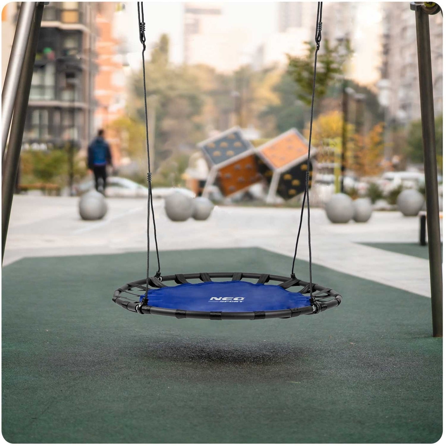SWINGO XXL stork nest swing, 120 cm, blue