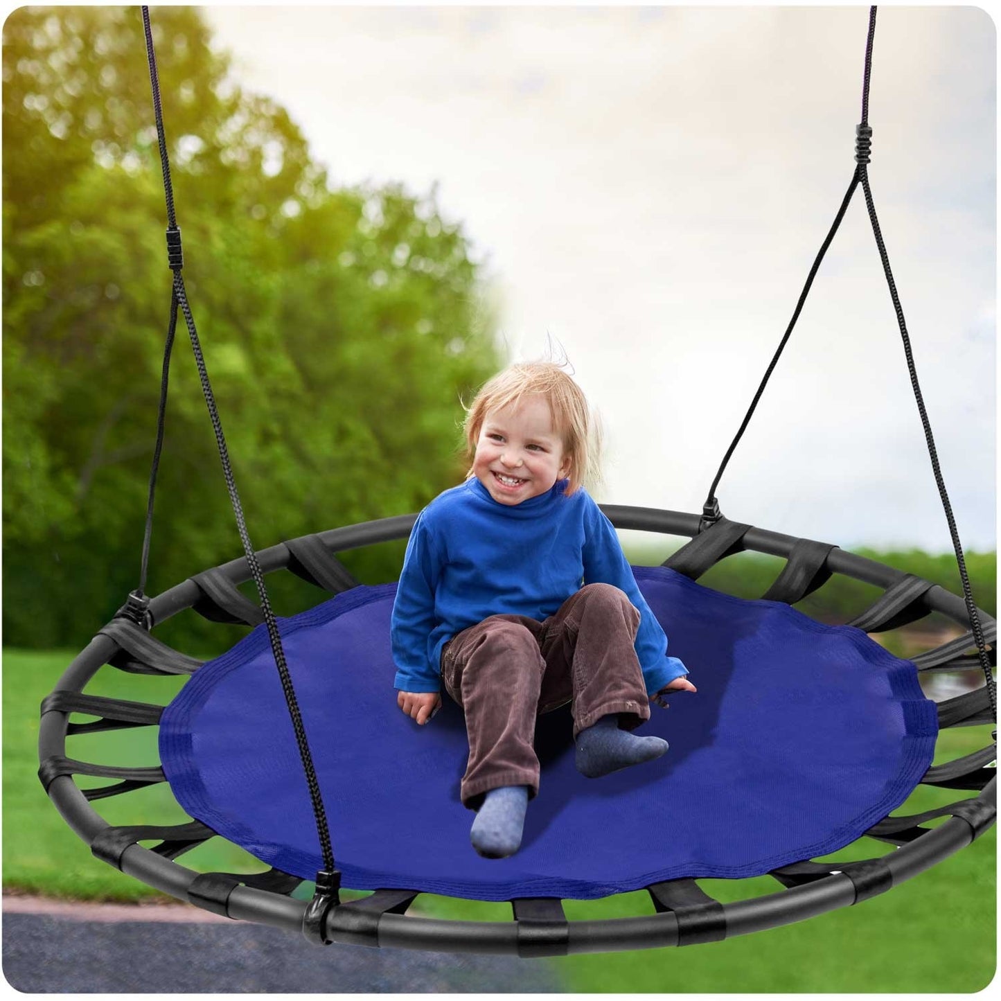 SWINGO XXL stork nest swing, 120 cm, blue