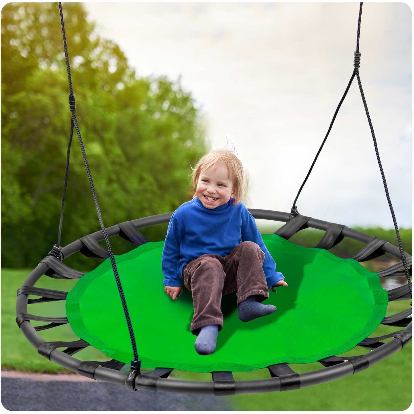 SWINGO XXL stork nest swing, 120 cm, green
