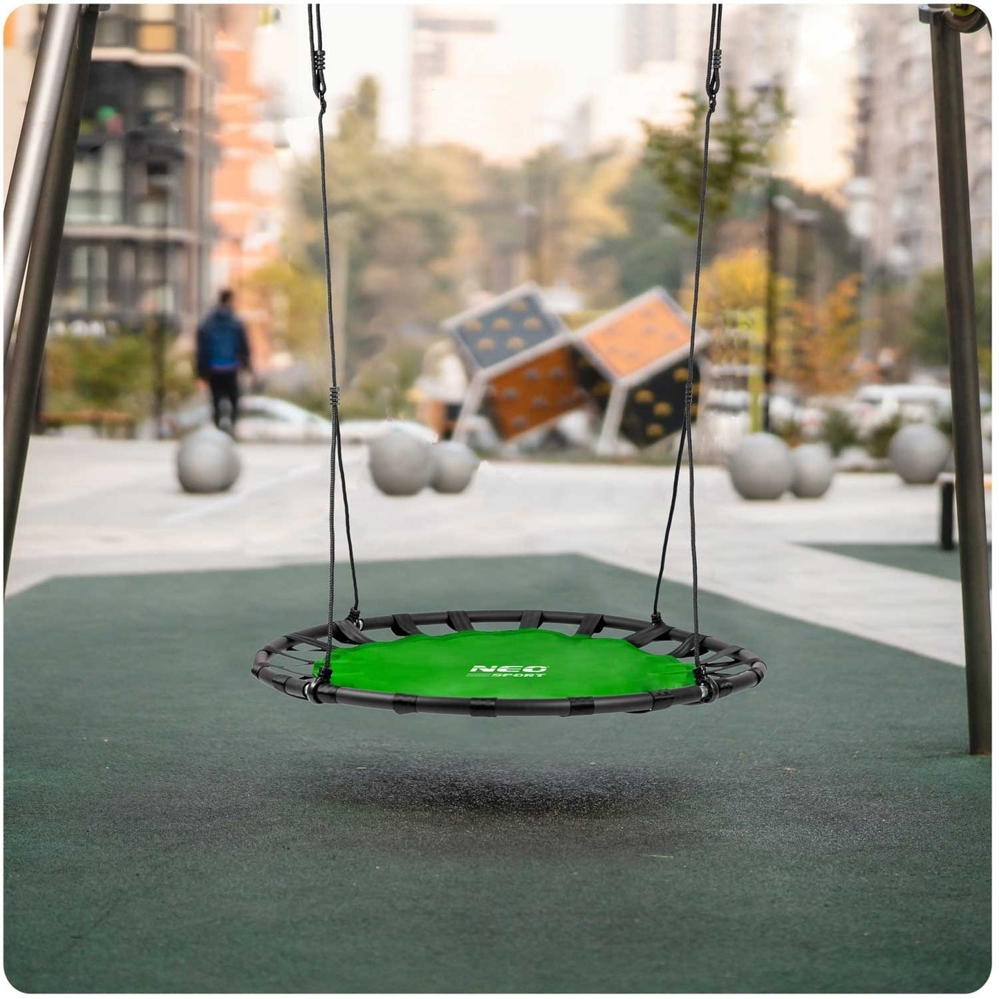 SWINGO XXL stork nest swing, 120 cm, green