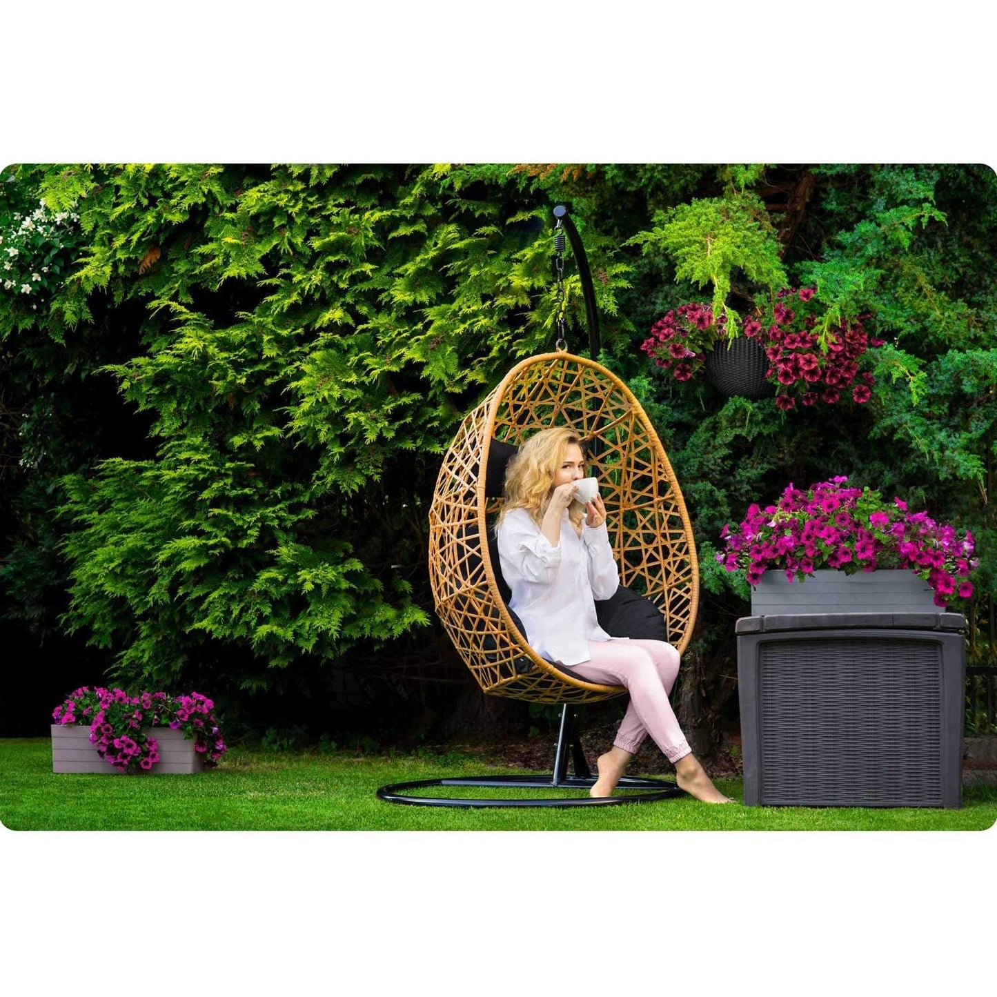 Sabana Sofotel hanging garden chair light brown