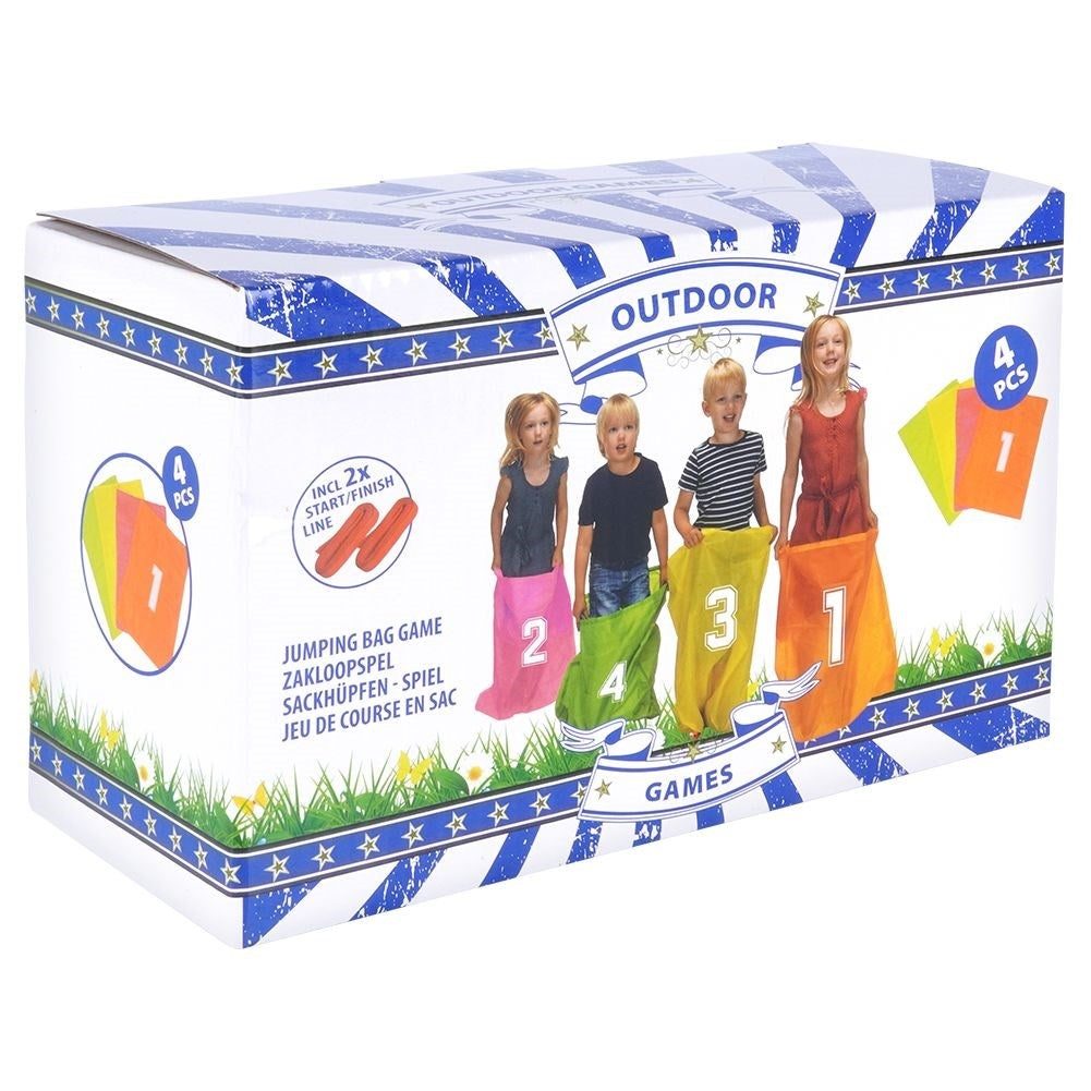 Sack Jumping Set: Colorful sacks and start/finish ribbons
