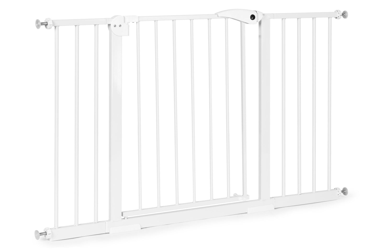 Safety Gate for Stairs & Doors, 74-132 cm, Steel, White