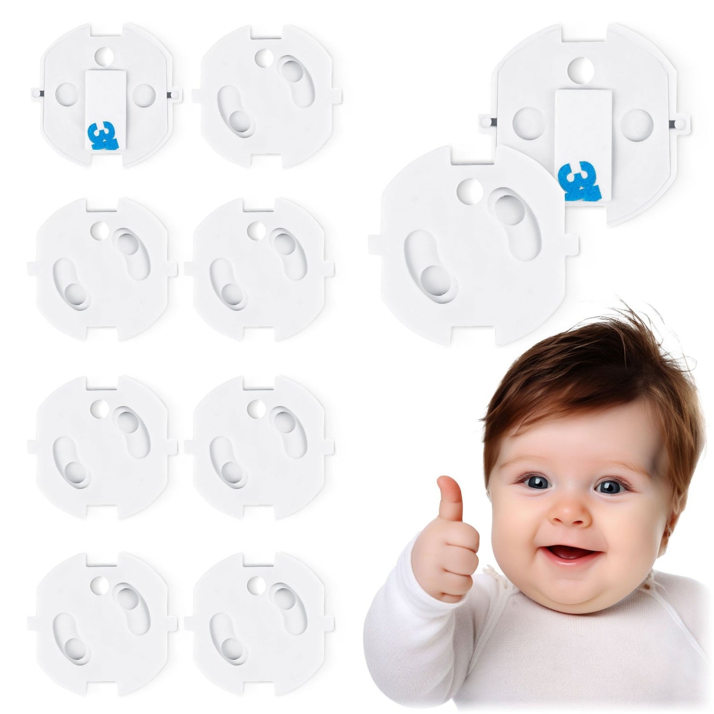 Safety cover for Power socket Ricokids 798500, 10-pack