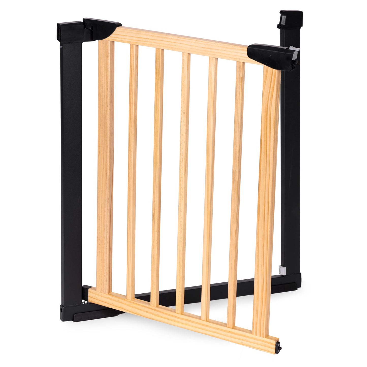 Safety gate barrier, 74-80 cm, for stairs and doors, metal and wood, ECOTOYS
