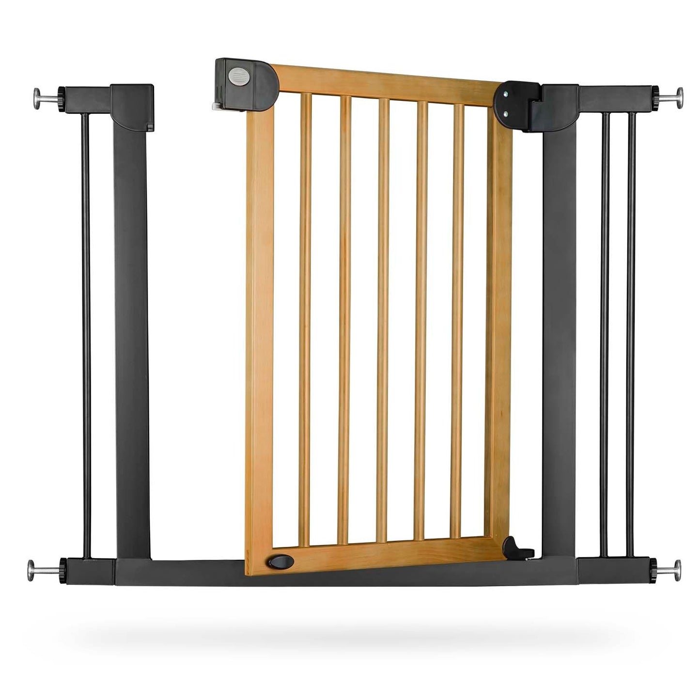 Safety gate for children, black Nukido 718200