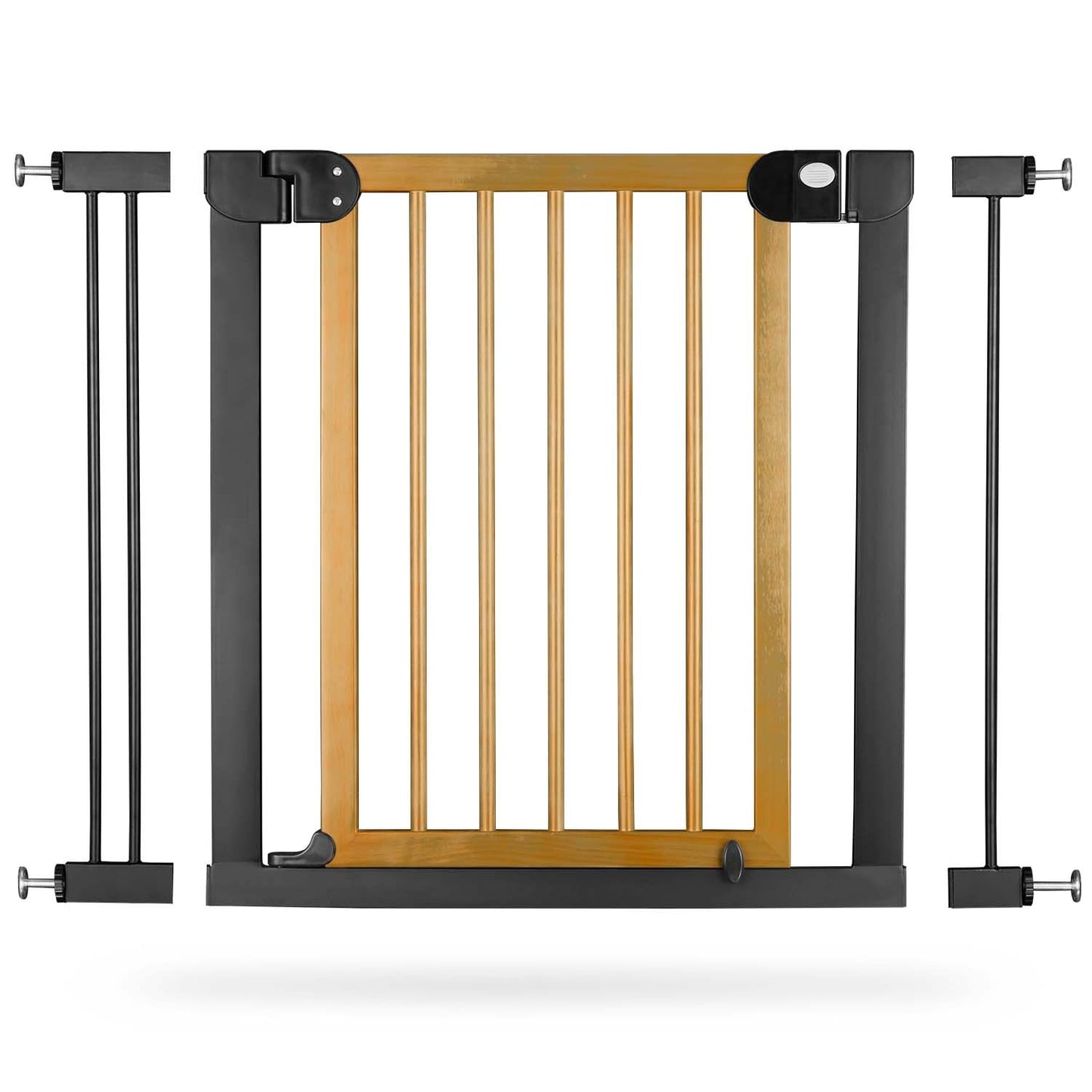 Safety gate for children, black Nukido 718200