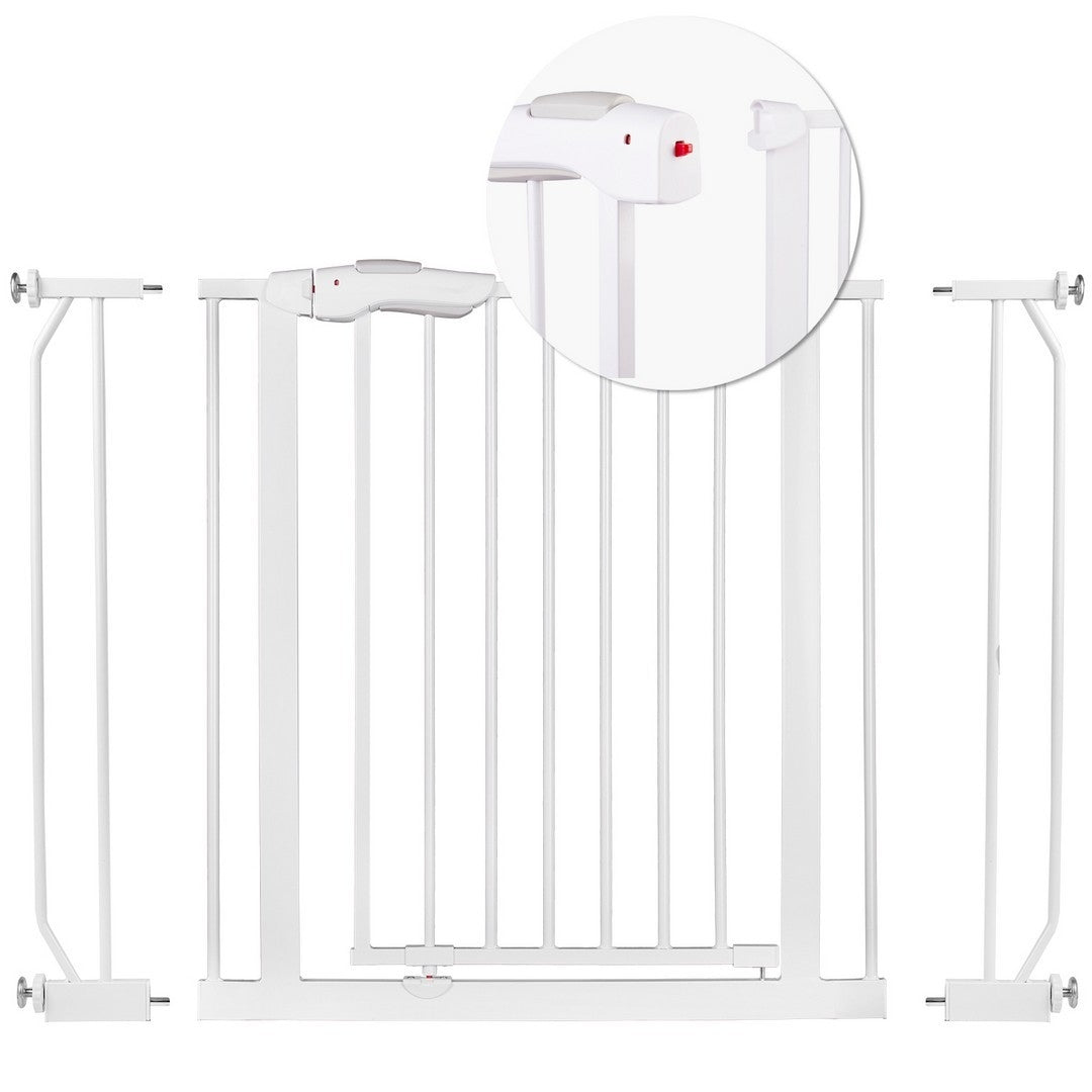 Safety gate for children, white Nukido 718000