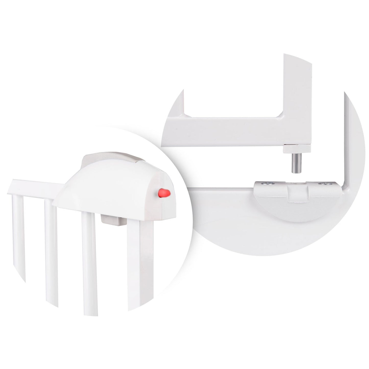 Safety gate for children, white - Nukido 718001